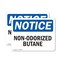 Signmission Non-Odorized Butane OSHA Notice Sign, Plastic, 10in W x 7in L, 2PK OS-2PACK-NS-P-710-L-15084 - alternate 1